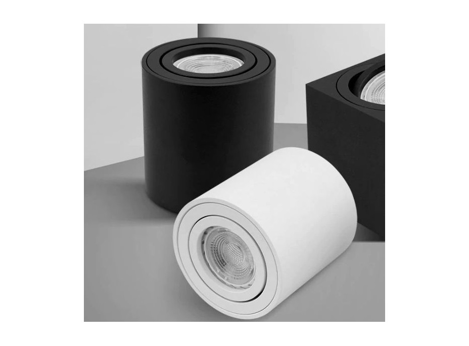 Stropné svietidlo DOT s výklopnou šošovkou - čierne