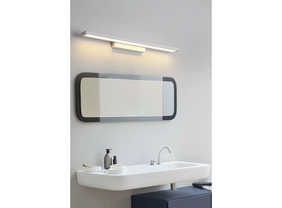 Nástenné LED svietidlo nad zrkadlo FLAT - 40 cm - 7W - chrómové