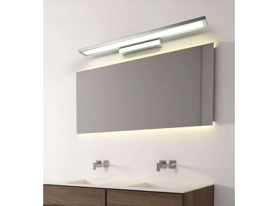 Nástenné LED svietidlo nad zrkadlo FLAT - 40 cm - 7W - chrómové