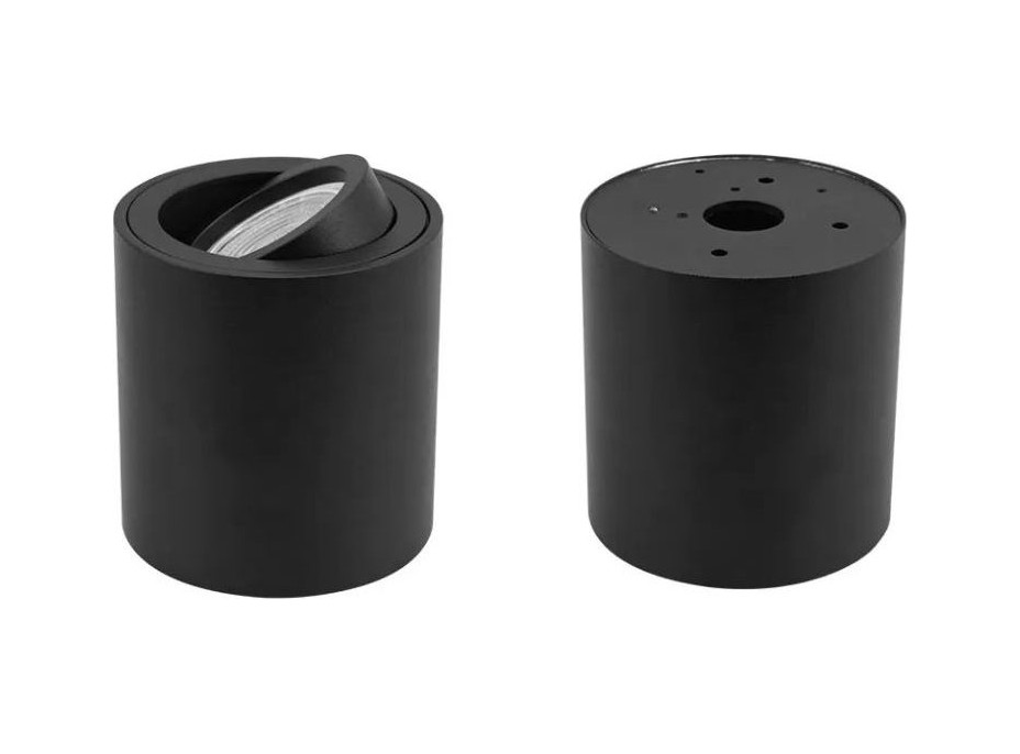 Stropné svietidlo DOT s výklopnou šošovkou - čierne