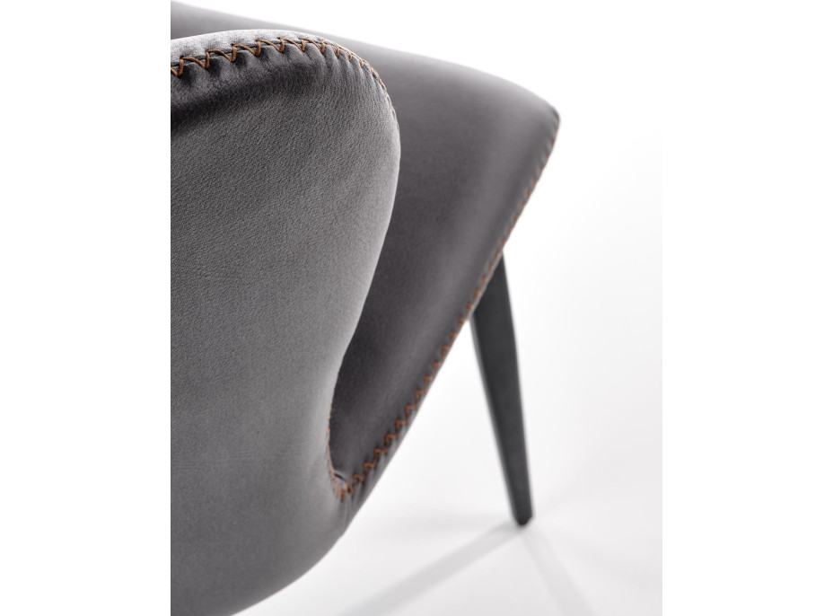 Jedálenská stolička ANTONELLA - tmavo šedá