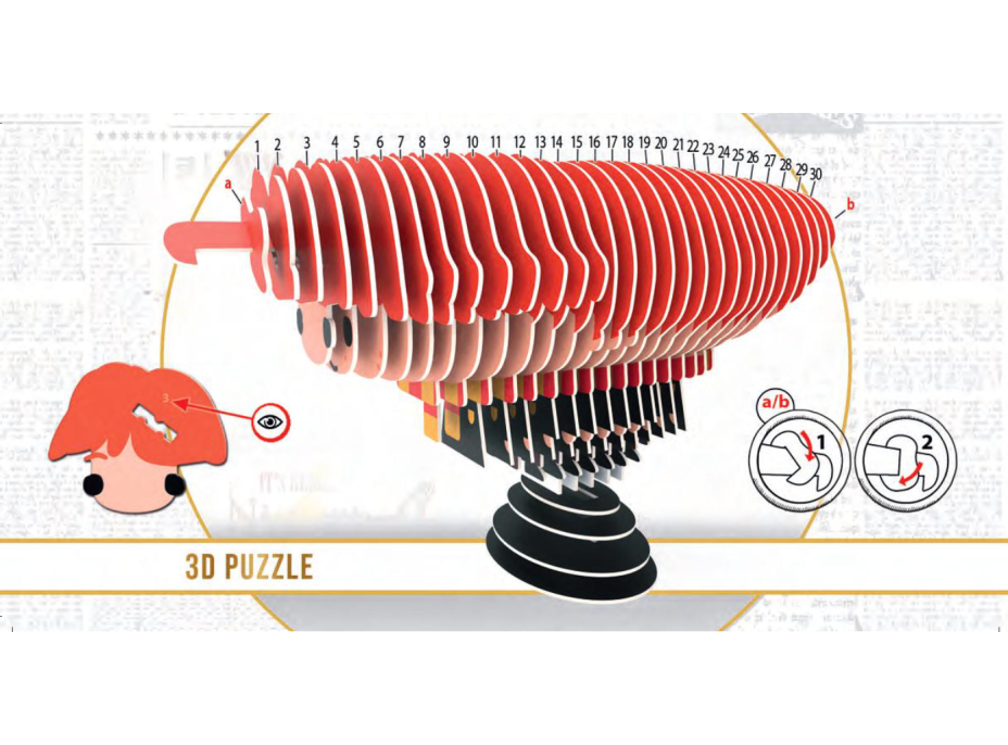EDUCA 3D puzzle Harry Potter: Ron Weasley 37 dielikov