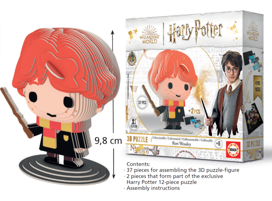EDUCA 3D puzzle Harry Potter: Ron Weasley 37 dielikov