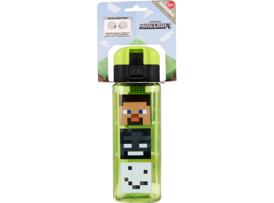 STOR Fľaša na pitie Minecraft 550 ml