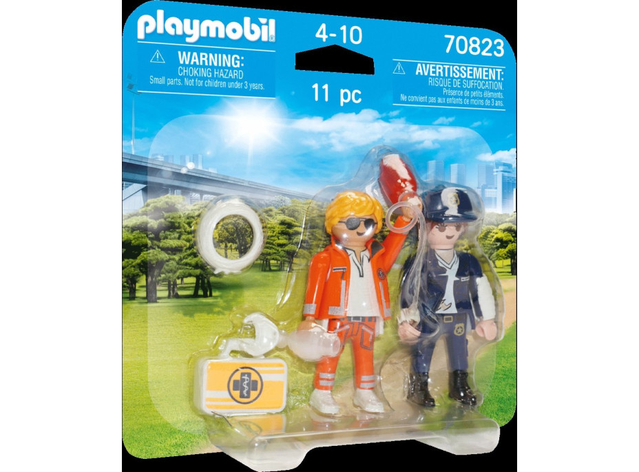 PLAYMOBIL® Duo Pack 70823 Pohotovostný lekár a policajtka