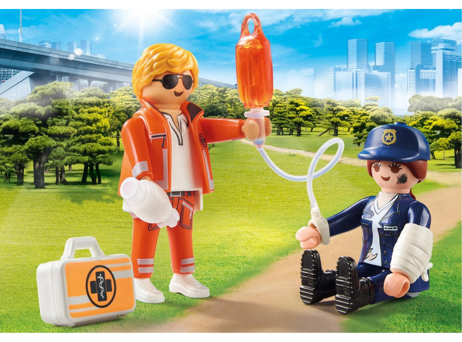 PLAYMOBIL® Duo Pack 70823 Pohotovostný lekár a policajtka