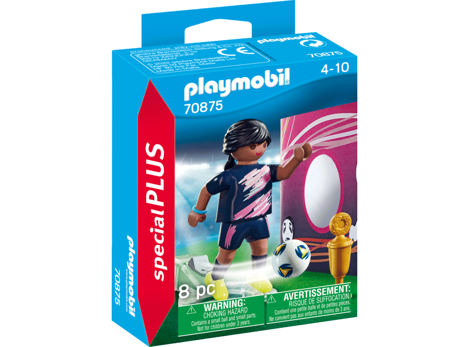 PLAYMOBIL® Special Plus 70875 Futbalistka s bránkou