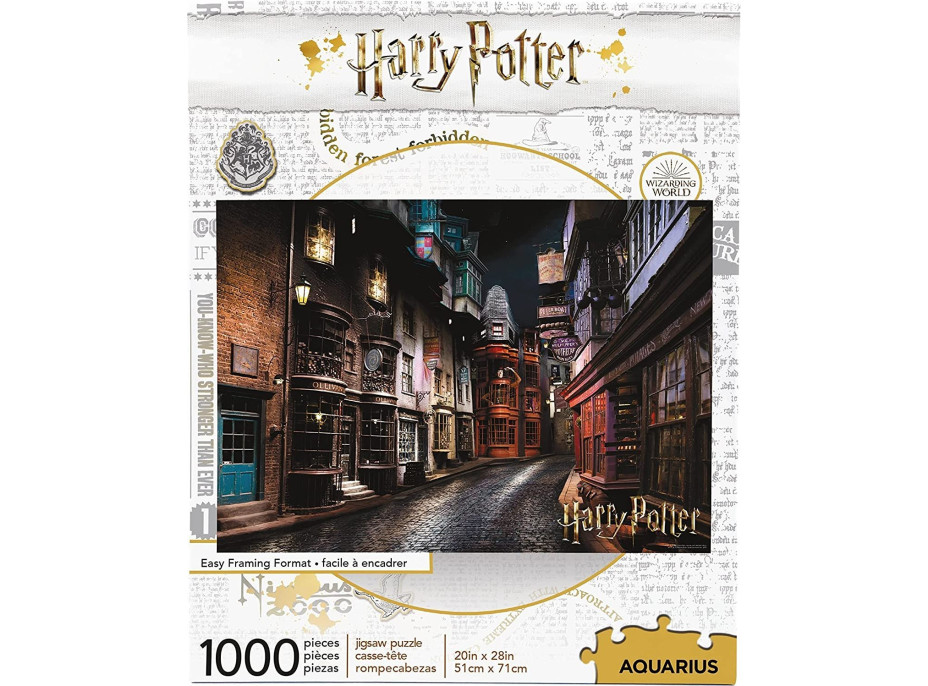 AQUARIUS Puzzle Harry Potter: Priečna ulica 1000 dielikov