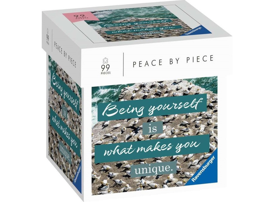RAVENSBURGER Puzzle Peace by Piece: Beeing yourself is what makes you unique 99 dielikov