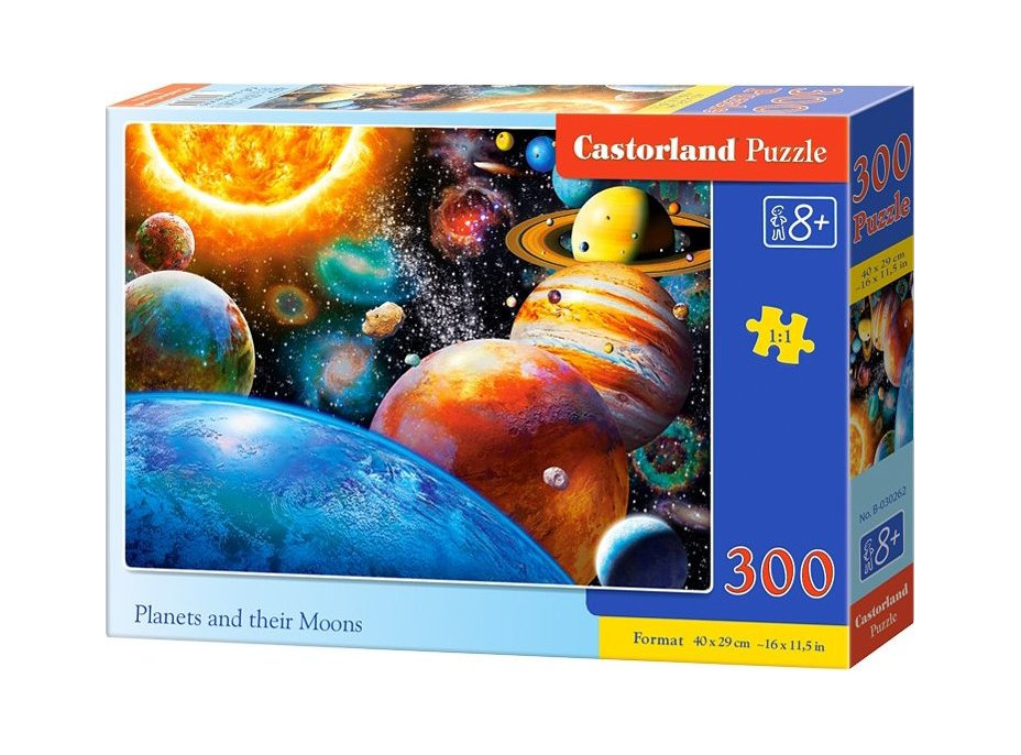 CASTORLAND Puzzle Planéty a ich mesiace 300 dielikov
