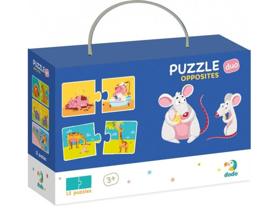 DODO Puzzle Protiklady 12x2 dieliky