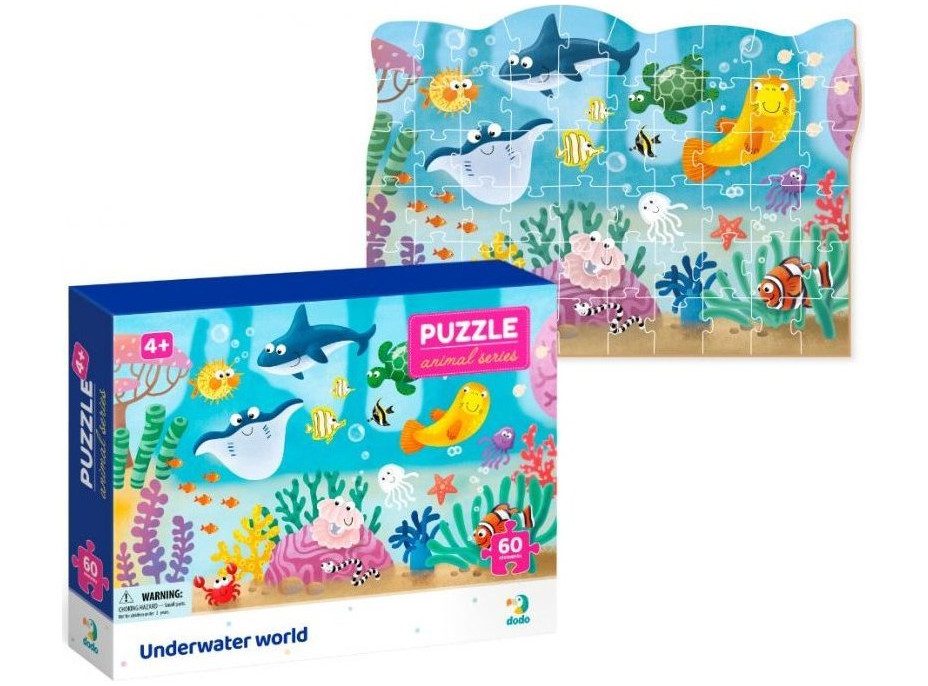 DODO Puzzle Zvieratá: Podvodný svet 60 dielikov