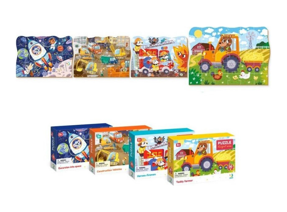 DODO Puzzle Doprava: Výlet do vesmíru 30 dielikov