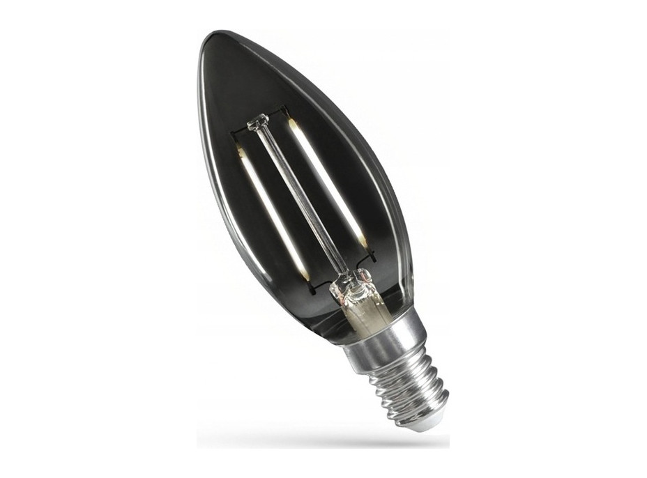 Žiarovka E14 - LED retro Edison - dymové sklo - 2,5 W - 150lm - 4000K
