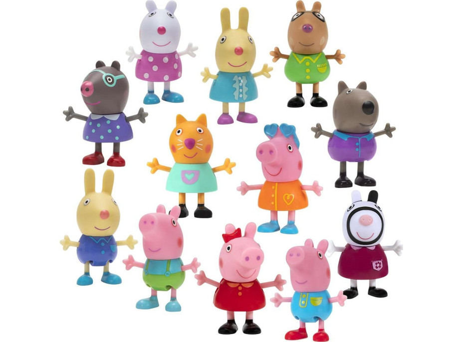 TM TOYS Prasiatko Peppa - autíčko s figúrkou 1 ks (mix)