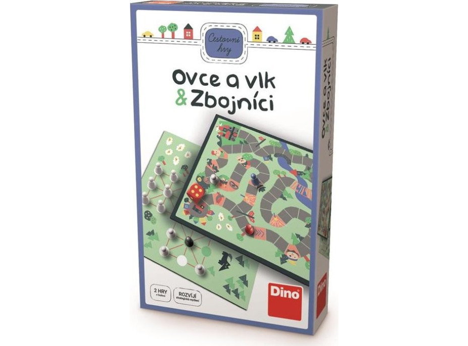 DINO Cestovná hra Vlk a ovce & Zbojníci