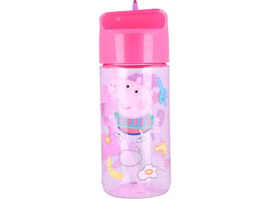 STOR Fľaša na pitie Tritan Prasiatko Peppa 430 ml