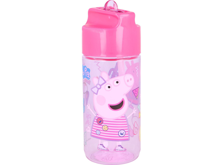 STOR Fľaša na pitie Tritan Prasiatko Peppa 430 ml