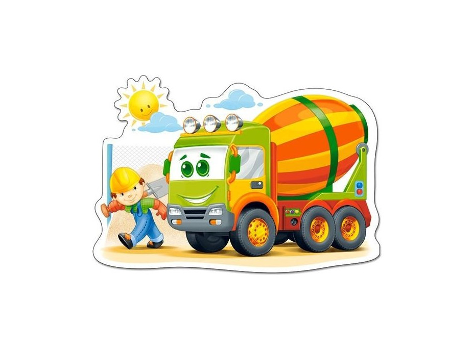 CASTORLAND Puzzle Miešačka na betón MAXI 12 dielikov