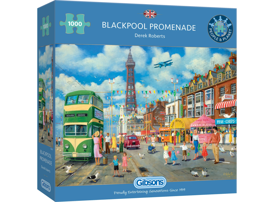 GIBSONS Puzzle Blackpoolská promenáda 1000 dielikov