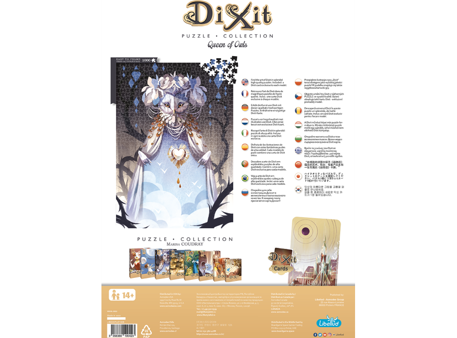 LIBELLUD Puzzle Dixit Collection: Sovie kráľovná 1000 dielikov
