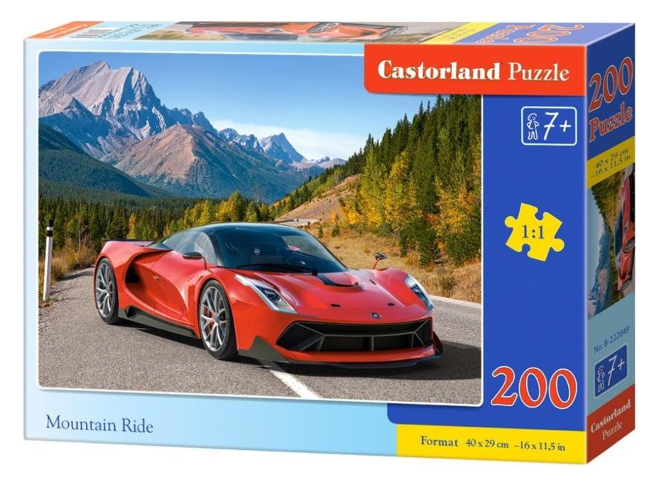 CASTORLAND Puzzle Horská jazda 200 dielikov