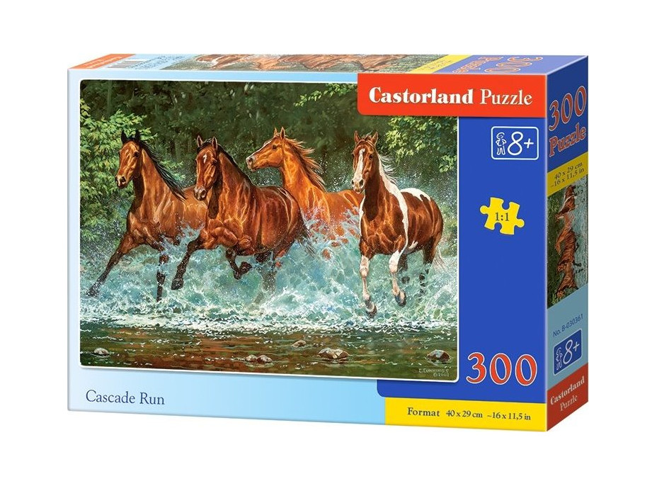 CASTORLAND Puzzle Beh koní 300 dielikov