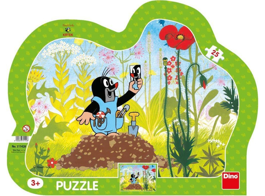 DINO Puzzle Krtko a nohavice 25 dielikov