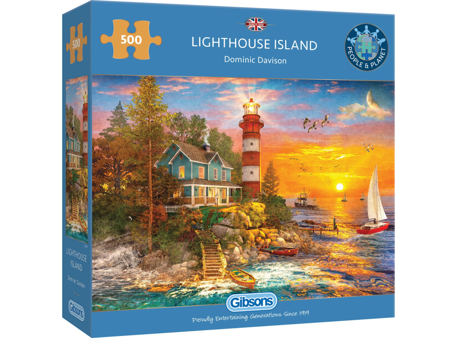 GIBSONS Puzzle Maják na ostrove 500 dielikov