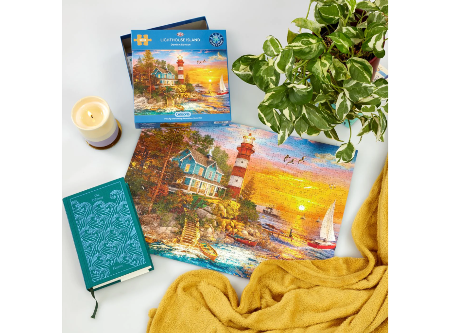 GIBSONS Puzzle Maják na ostrove 500 dielikov