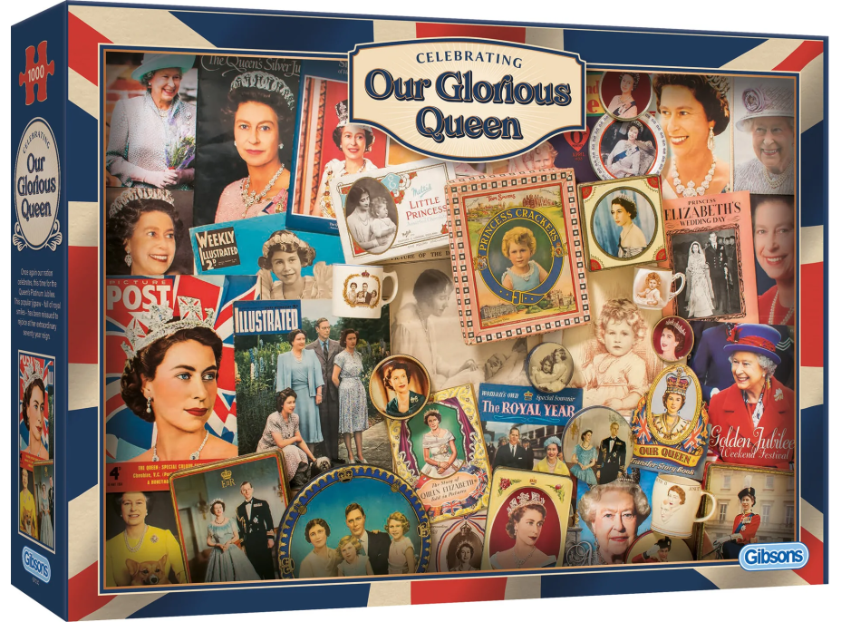 GIBSONS Puzzle Naša veľkolepá kráľovná 1000 dielikov