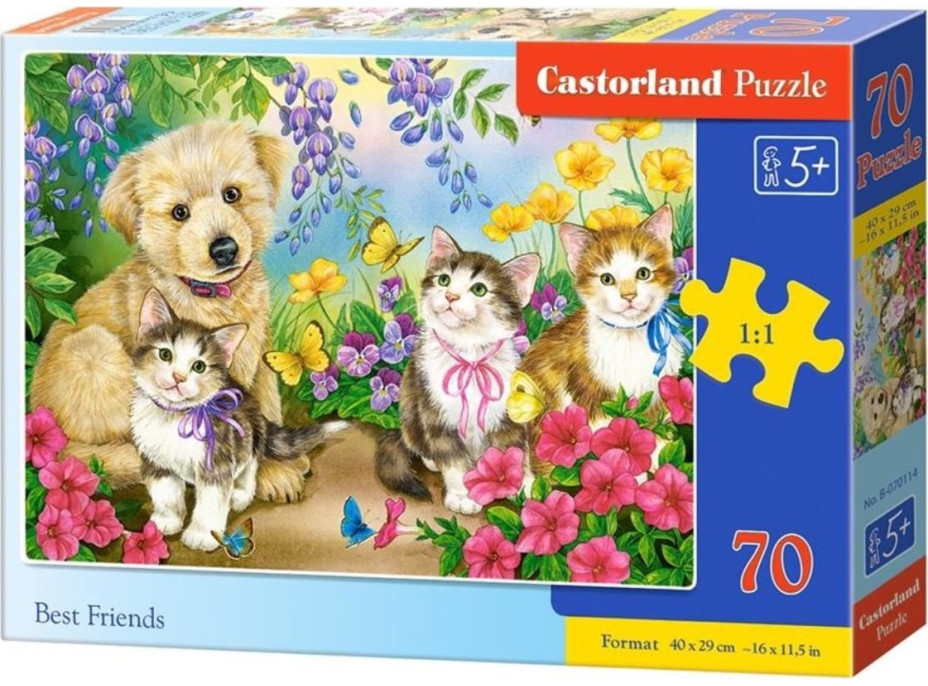 CASTORLAND Puzzle Najlepší priatelia 70 dielikov