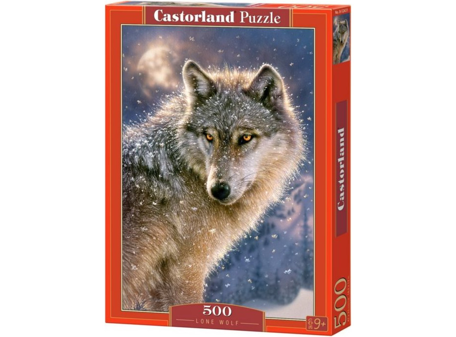 CASTORLAND Puzzle Osamelý vlk 500 dielikov