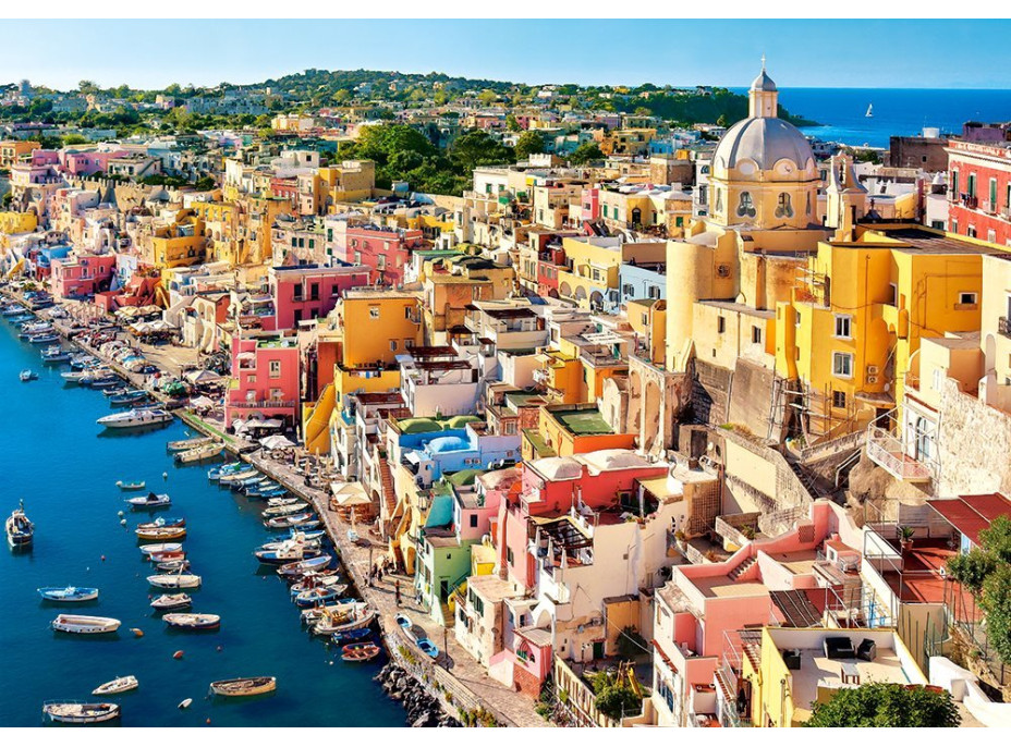 CASTORLAND Puzzle Prístav Corricella, Taliansko 500 dielikov