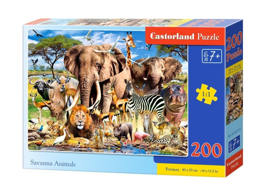 CASTORLAND Puzzle Safari 200 dielikov