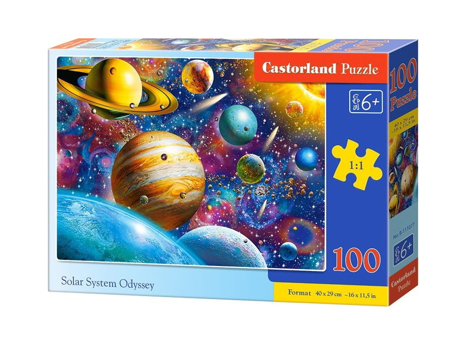 CASTORLAND Puzzle Slnečná sústava 100 dielikov