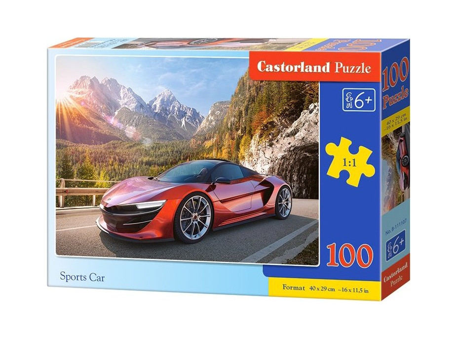 CASTORLAND Puzzle Športové auto 100 dielikov