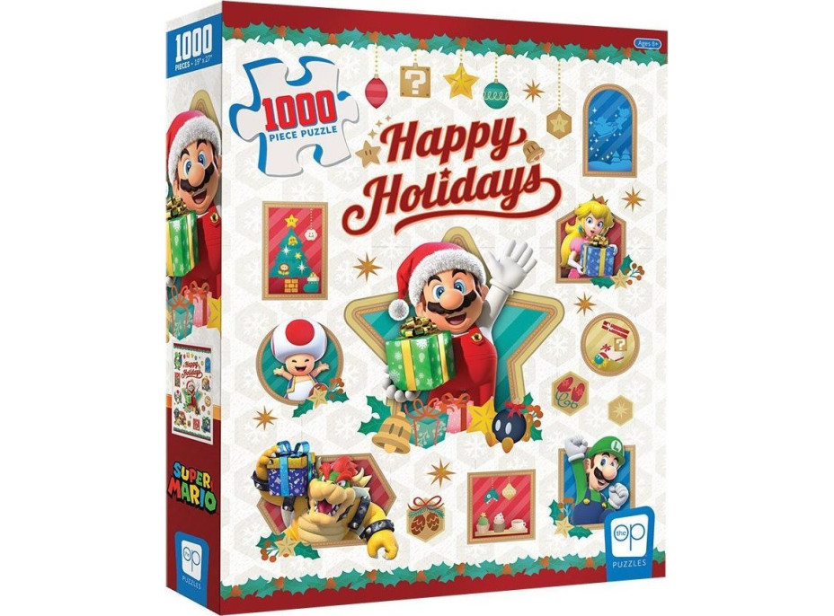 USAOPOLY Puzzle Super Mario: Happy Holidays 1000 dielikov