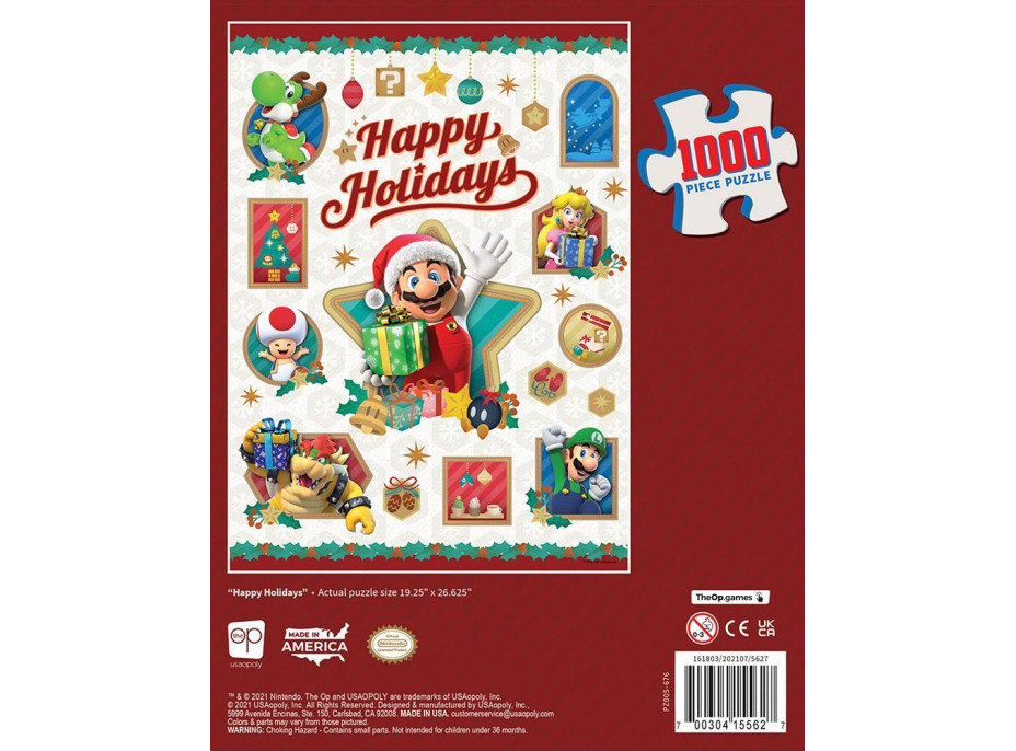 USAOPOLY Puzzle Super Mario: Happy Holidays 1000 dielikov