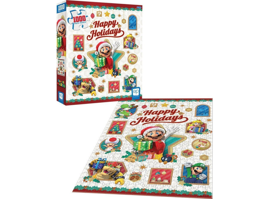 USAOPOLY Puzzle Super Mario: Happy Holidays 1000 dielikov