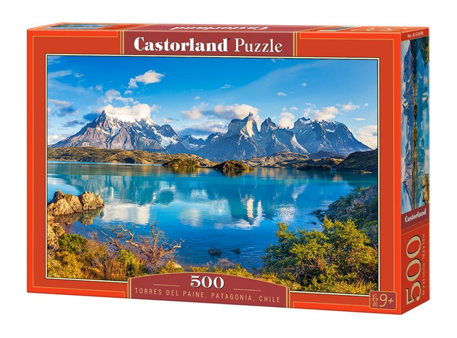 CASTORLAND Puzzle Torres Del Paine, Patagónia, Čile 500 dielikov
