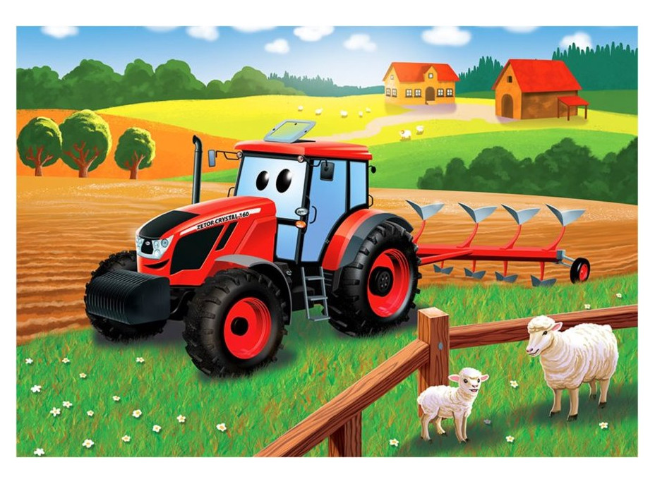 DINO Puzzle Traktor Zetor na poli 24 dielikov