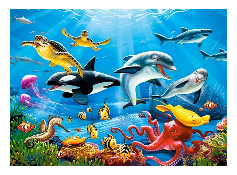 CASTORLAND Puzzle Tropický podvodný svet 200 dielikov