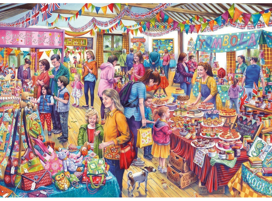 GIBSONS Puzzle Dedinská tombola 1000 dielikov
