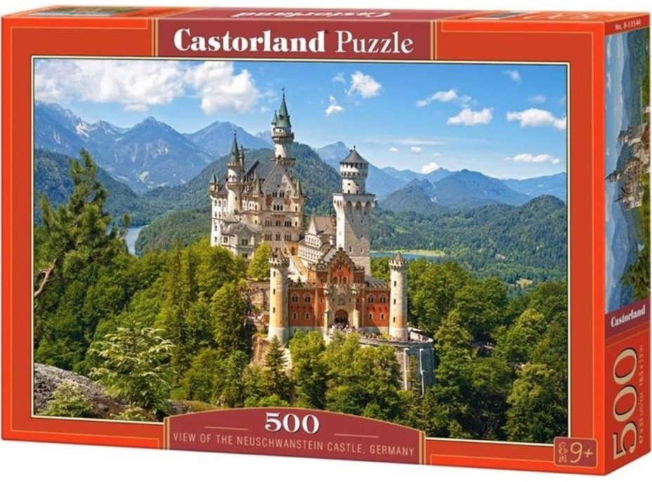 CASTORLAND Puzzle Výhľad na zámok Neuschwanstein 500 dielikov