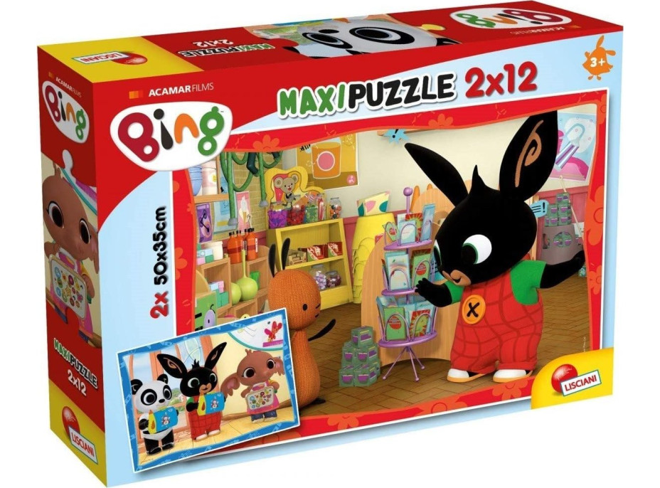 LISCIANI Puzzle Bing MAXI 2x12 dielikov