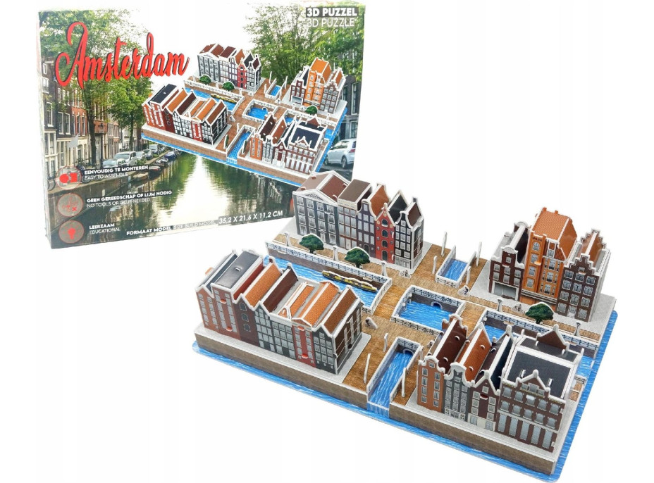 3D puzzle Amsterdam 107 dielikov