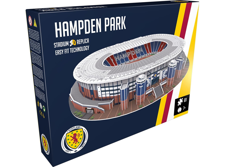 ŠTÁDIUM 3D REPLICA 3D puzzle Štadión Hampden Park - FC Queen&#39;s Park 69 dielikov