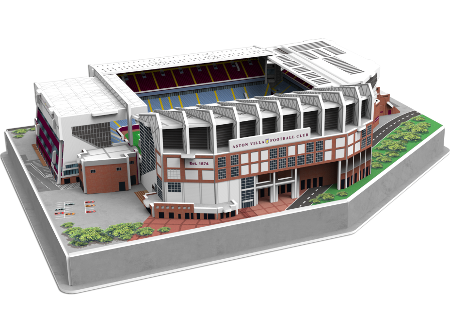 ŠTÁDIUM 3D REPLICA 3D puzzle Štadión Villa Park - FC Aston Villa 100 dielikov