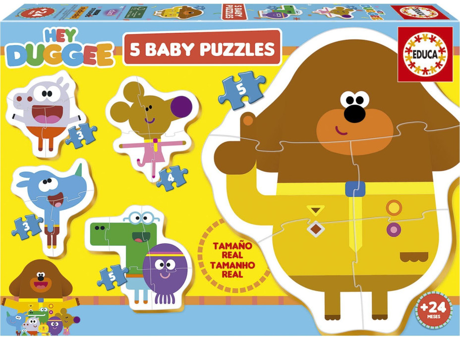 EDUCA Baby puzzle Hey Duggee 5v1 (3-5 dielikov)